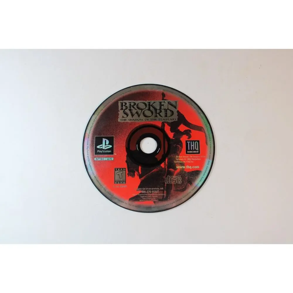 Broken Sword: The Shadow of the Templars (Sony PlayStation 1 PS1 1998) Disc Only